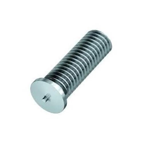 Silver Full Threaded Polished Finished Stainless Steel Weld Stud For Industrial Use