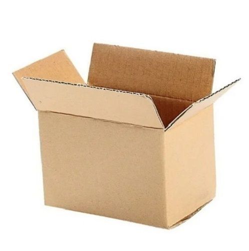 No High Strength Rectangular Matte Laminated 3 Ply Kraft Paper Corrugate Boxes