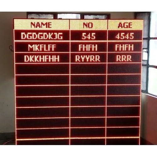 Ip65 Rated Weather Resistant Rectangular Electric Digital Display Board For Advertisement Application: Registration