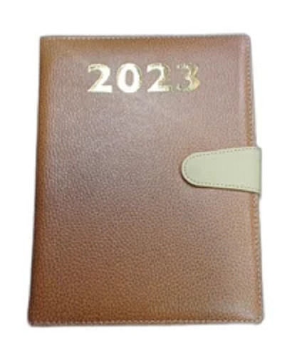 Light Weight Handmade Style Plain Perfect Binded Rectangular Leather Diary Size: 20X10Inch