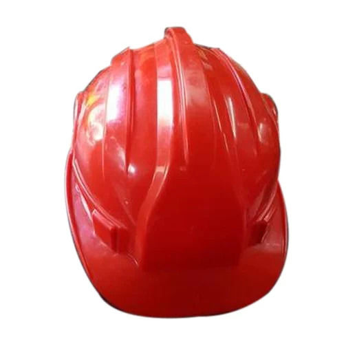 Red Light Weight High Strength Unbreakable Plain Plastic Workplace Safety Helmet