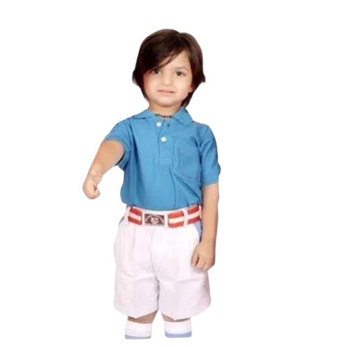 Skin Friendly Plain Dyed Polyester School Uniform For Boys Collar Style: Classic