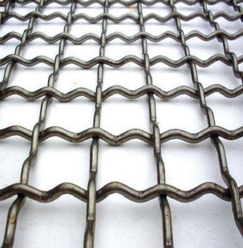 Square Hole Polished Stainless Steel Crimped Wire Mesh Application: Food Industry