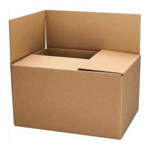 Brown 18X11X13 Inches Matte Finish Rectangular Corrugated Cardboard Box