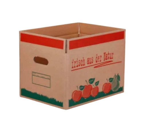 3 Mm Thick Rectangular Vegetable Corrugated Paper Box For Packaging Use