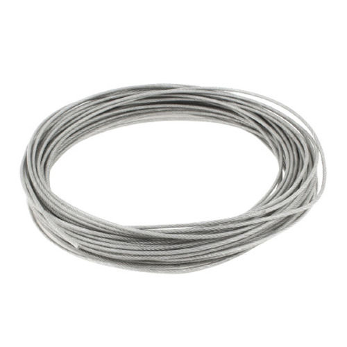 Silver 3 Mm Thick Rust Proof Braided Stainless Steel Wire Rope For Industrial Use