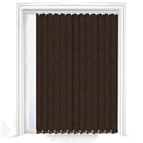 36x72 Inches Plain Brown Wooden Nylon Blinds