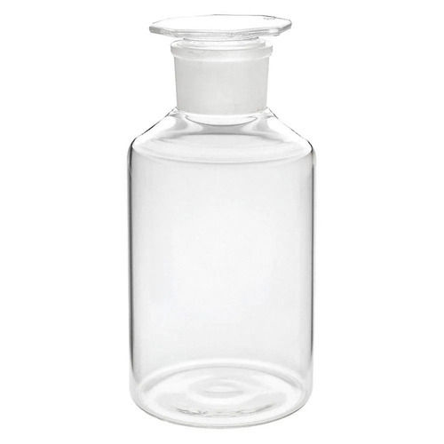 White 7 Inch Round Glass Bod Bottle For Chemical Laboratory Use at Best ...