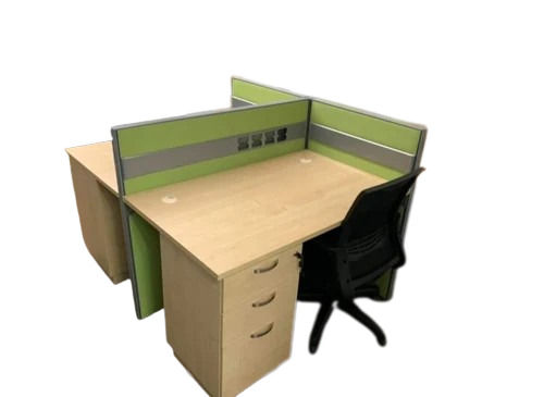 Moisture Proof Polished Wooden Modular Office Workstation Carpenter Assembly