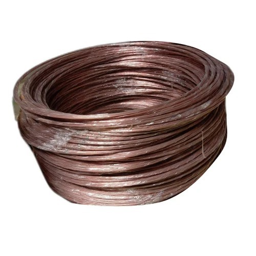 प्लेन पॉलिश और हाई स्ट्रेंथ कॉपर क्लैड स्टील वायर