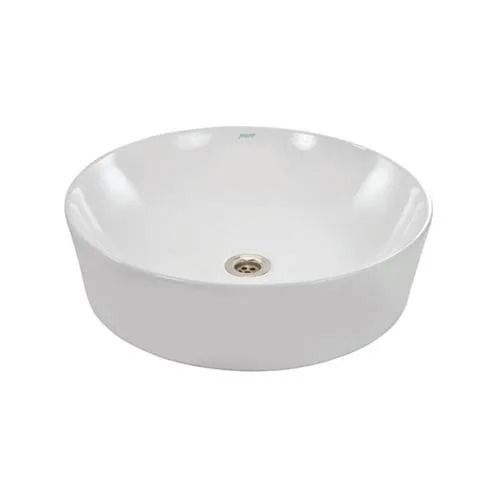 Plain Rigid Round Plain Polished Satin Finish Ceramic Wash Basin