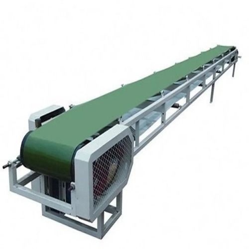 Gray And Green 20 Inch Wide 20 Feet 220 Volts Rubber Conveyor Belts For Industrial Use