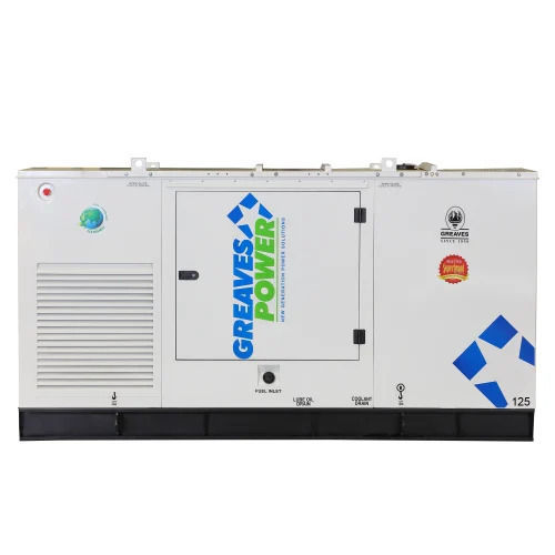 White 220 Volt 50 Hertz 125 Kva 1500 Rpm Silent Diesel Generator 