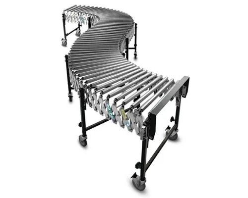 Silver 220 Volts 10 Feet 70 Hcr Polished Finished Stainless Steel Flexible Conveyor