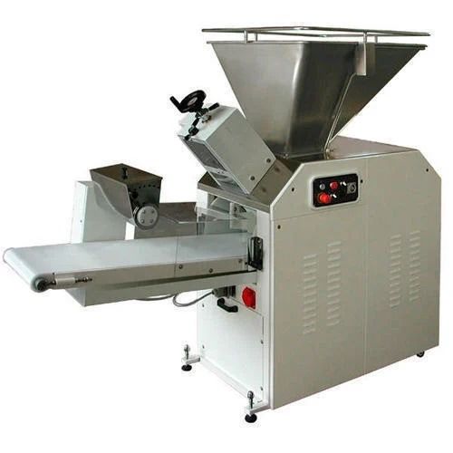 Offwhite High Strength Rust Free Electric Semi Automatic Stainless Steel Dough Divider Machine