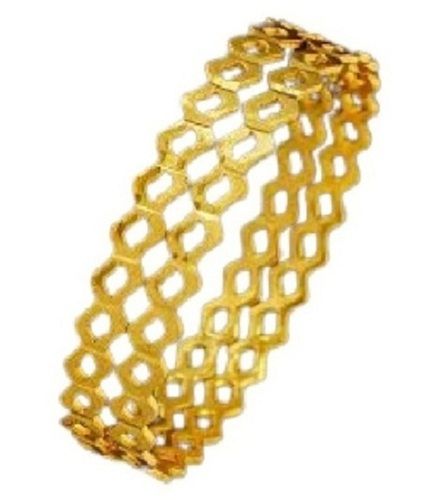 Ladies Antique Design Round Shape Party Wear Yellow Gold Bangles