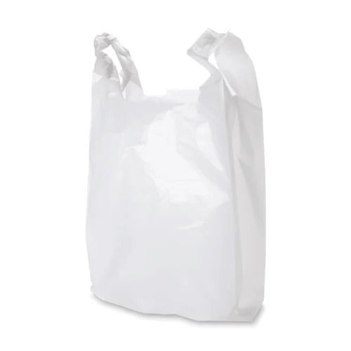 Plain High Density Poly Ethylene Plastic Grocery Bag With Two Handle