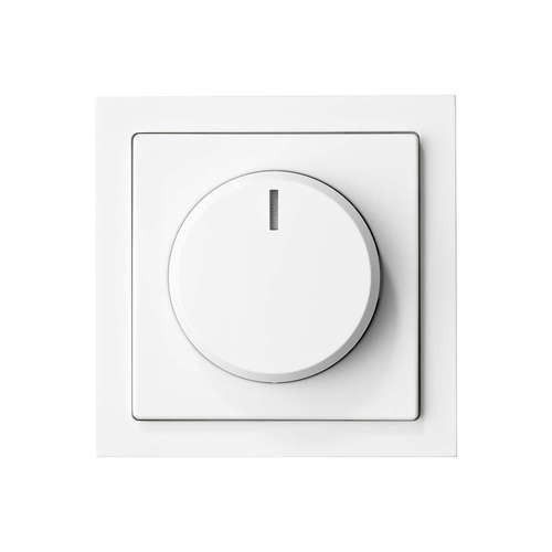 White Rectangular Shoch Resistant Anti-Slip Plain Polished Plastic Fan Dimmer