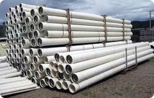 White Round Rigid Pvc Pipe For Construction Use