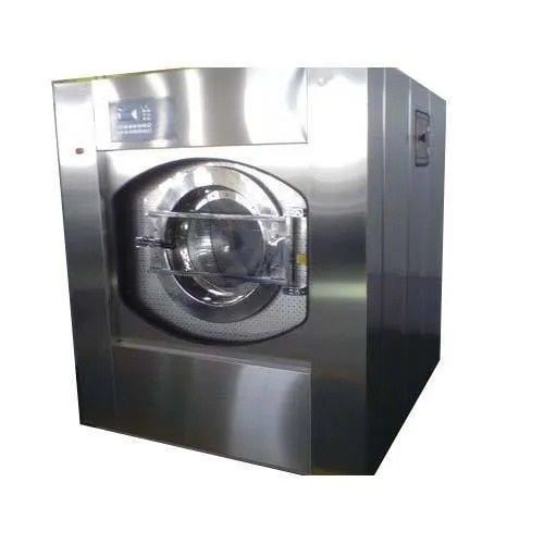 Silver Shiny All In One Front Loaded Stainless Steel Automatic Washing Machine