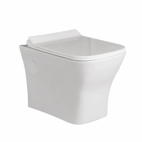Wall Hung Square Toilet Seat, White at Rs 1900 in Morbi