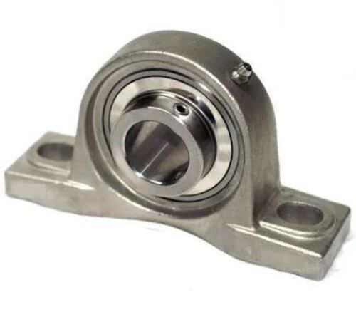 Silver 12 Mm Thick Stainless Steel Bearing Housing