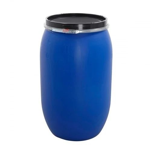 blue-120-liter-capacity-matte-finished-cylindrical-plastic-drum-for