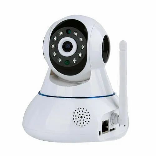 White 2 Megapixels 50 Hertz Polycarbonate Wifi Camera For Indoor And Outdoor Use