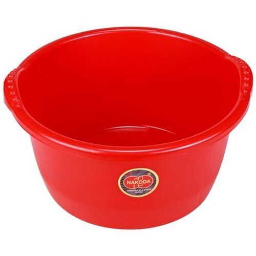 Red 20 Inches Round 20 Liter Capacity Scratch Resistance Hdpe Plastic Bathtub