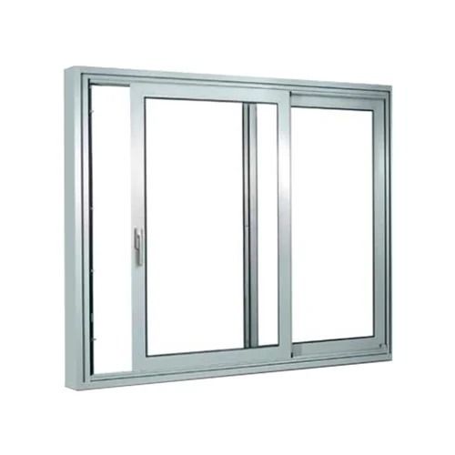 Silver 20 Mm Thick Corrosion Resistant Aluminum Sliding Window 