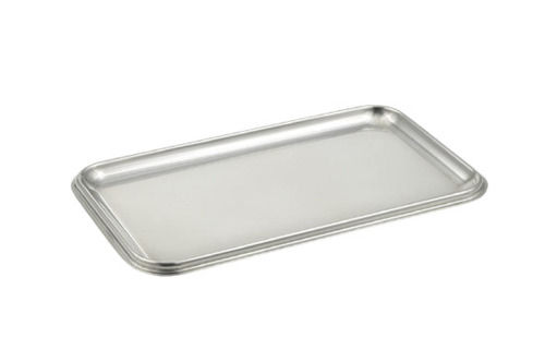 3mm Thick Rectangular Polished Finish Stainless Steel Tray for Serving Use