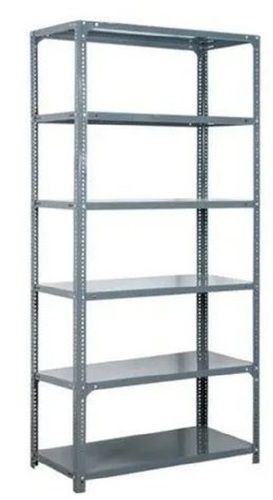 8.25 Feet Hight Rectangular Painted Steel Material Slotted Angle Racks