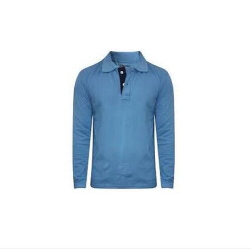 Casual Wear Breathable Comfortable Full Sleeves Button Closure Plain Nylon T-Shirt For Mens Age Group: 15-30 Year