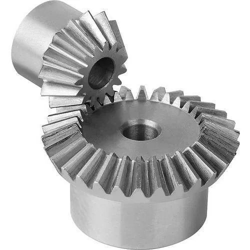 Silver Corrosion Resistance Forging Stainless Steel Body Bevel Gear For Industrial Use