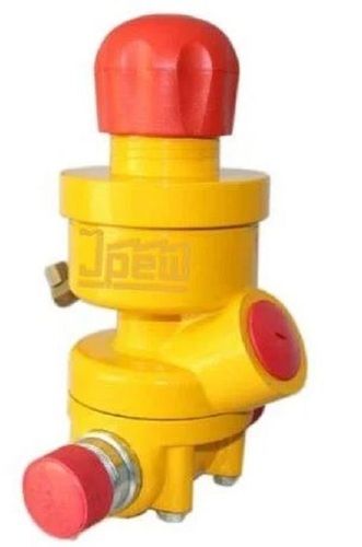 Yellow And Red Electrical Aluminum Abrasive Metering Valves For Industrial Purpose 