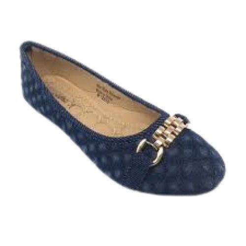 Blue Ladies Flat Heel Fashion Shoes