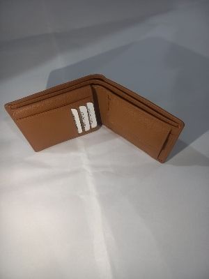 Men Tan Classic Pure Leather Wallet Size: All