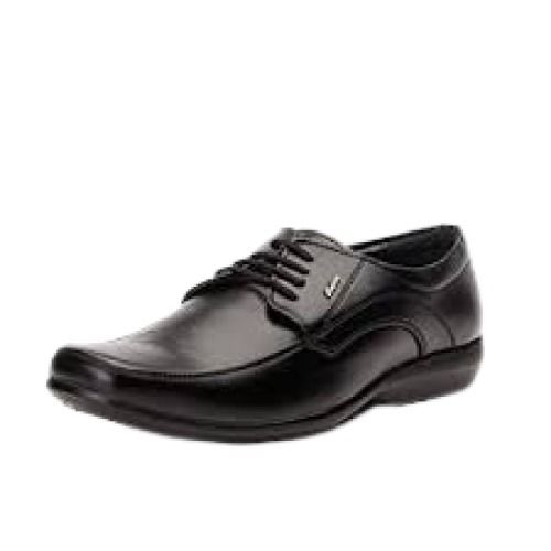 Mens Low Heel Black Leather Formal Shoes