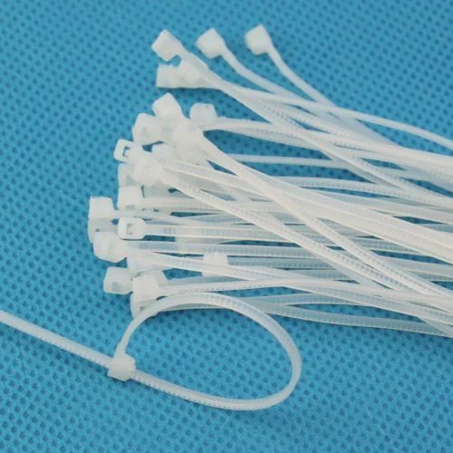 Natural/White 100mm Length Self Locking Nylon Cable Tie For Industrial