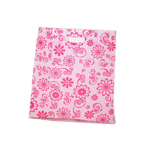 Rectangular Patch Handle Non Woven Printed D Cut Bag  Bag Size: 00