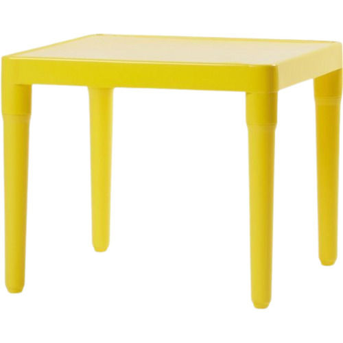 Yellow 69X43X70 Cm Rectangular Durable Plastic Study Table