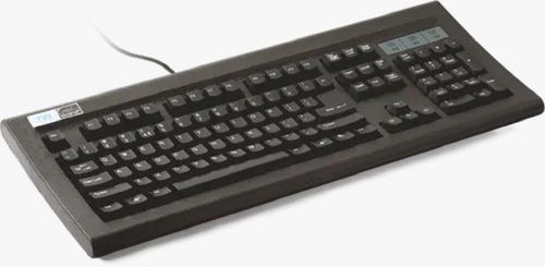 Black Abs Plastic Wired Computer Keyboard