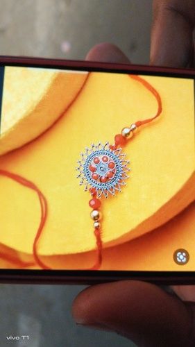 Beautiful And Fancy Skin Friendly Multi-Color Handmade Rakhi