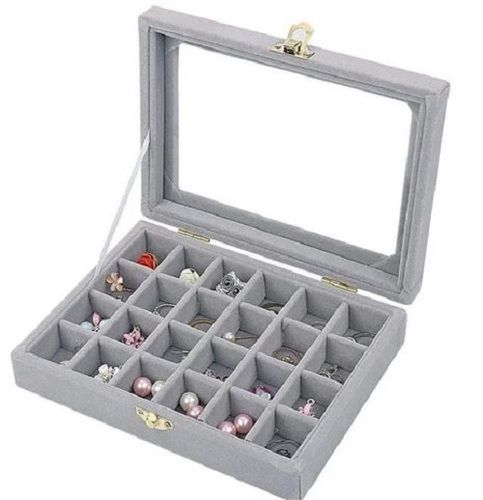 Compartmental Rectangular Paper Earring Jewelry Box Design: Multiple Compartment