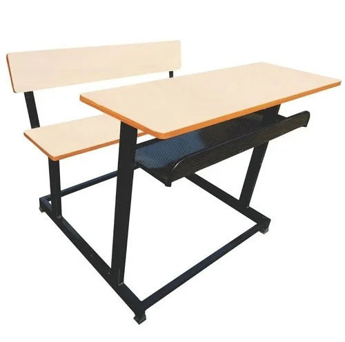 Corrosion Resistance Polis Finished Mild Steel And Wooden School Desk