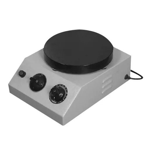 Black And White High Strength Polished Mild Steel Round Hot Plate For Laboratory Use