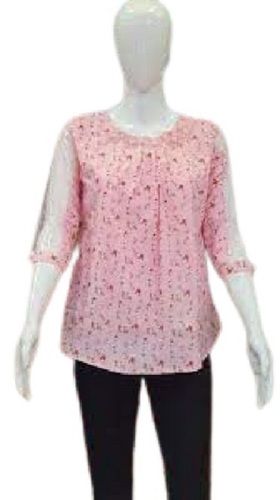 Pink Ladies Chiffon Top