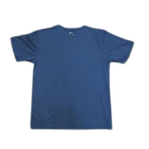 Blue Mens Round Neck T Shirt