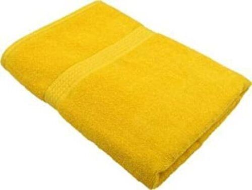 Skin Friendly And Washable Rectangular Plain Dyed Cotton Bath Towel