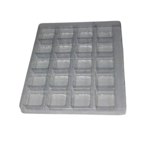 Transparent 1 Mm Thick Rectangular 3 Side Seal Soft Pvc Blister Tray For Packaging Use